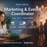 Marketing & Events Coordinator | Cape Town (Hybrid)
